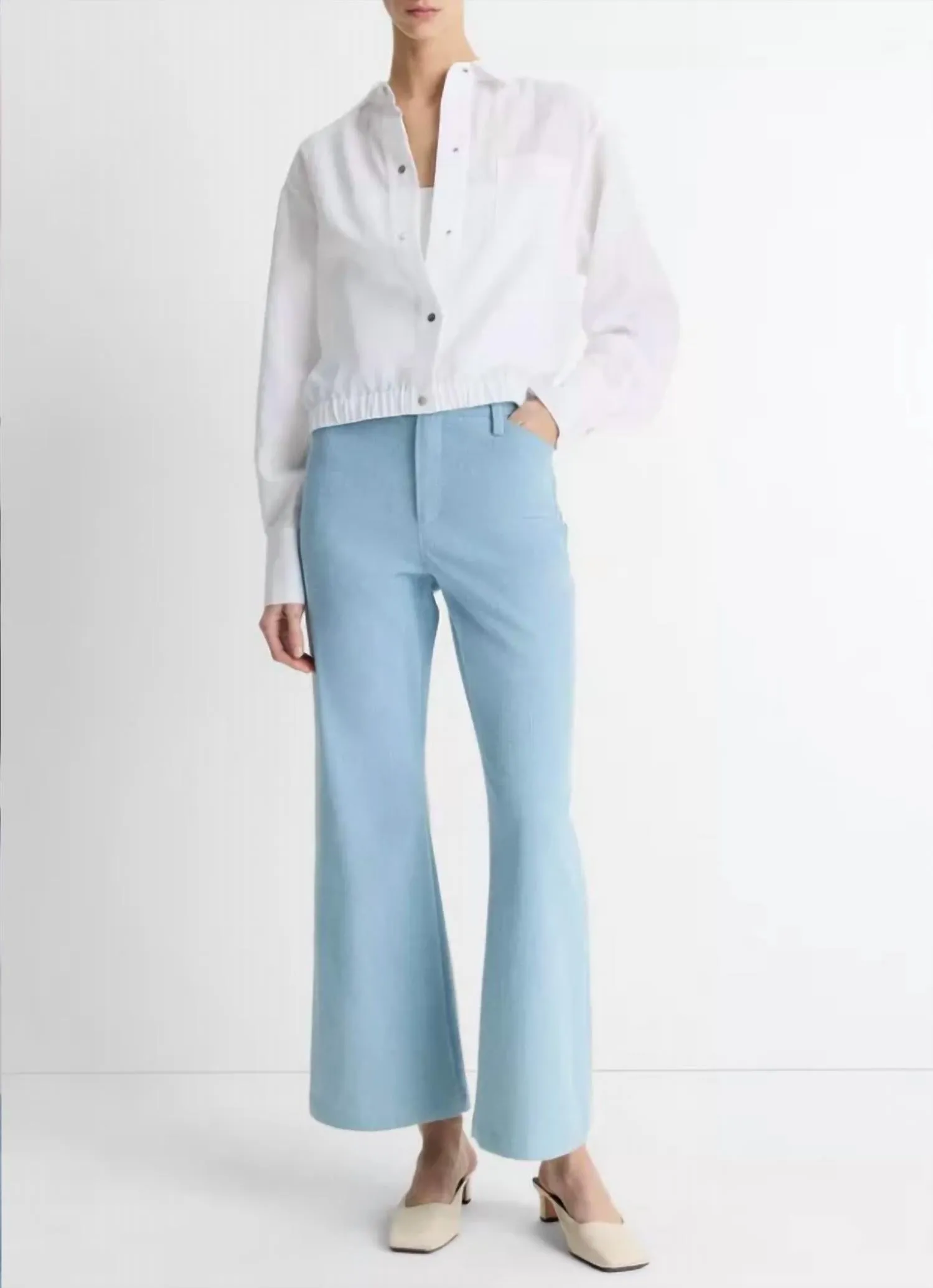 Summer Shirt Jacket In Optic White