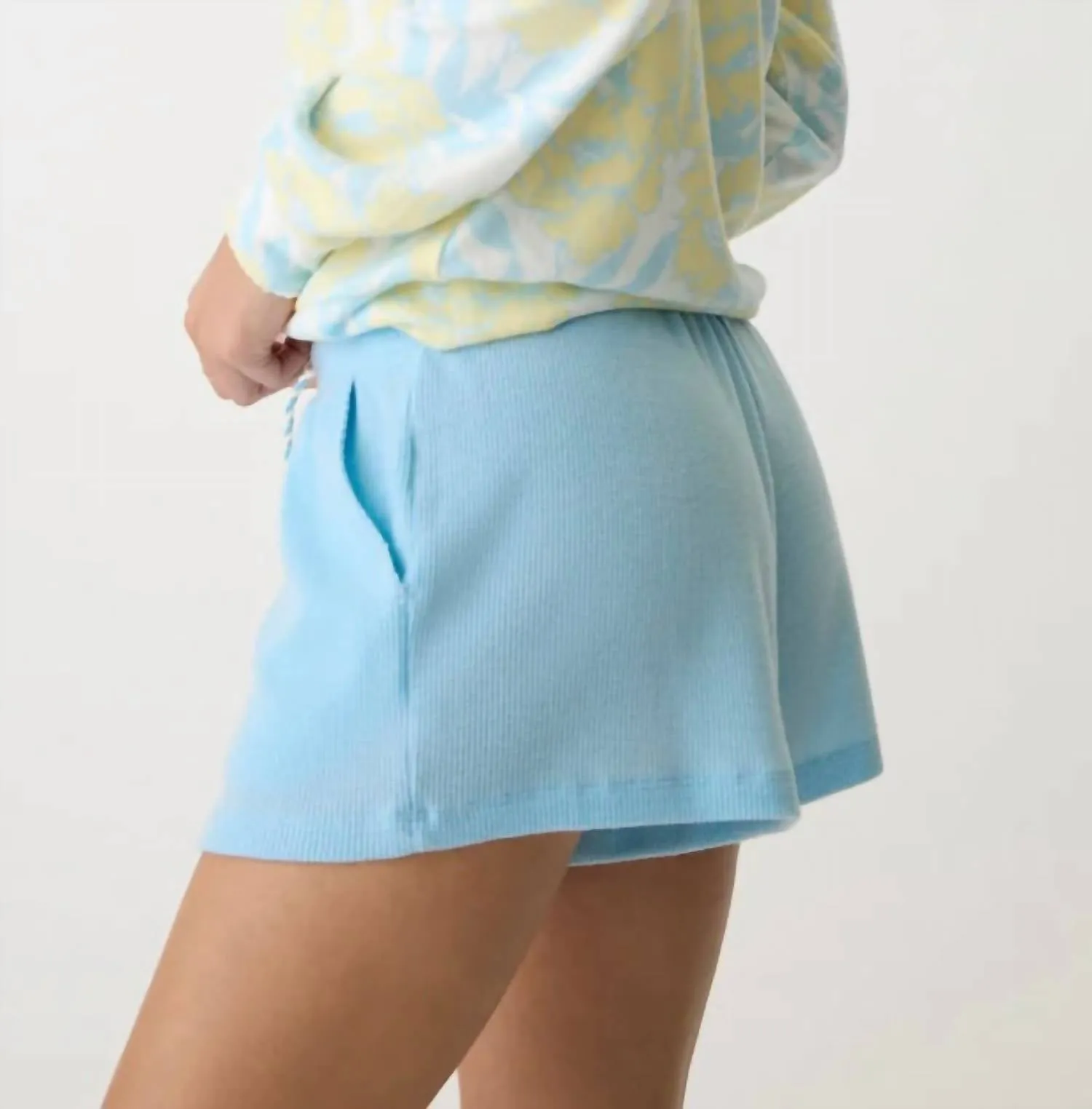 Sunshine Fields Shorts In Light Sky