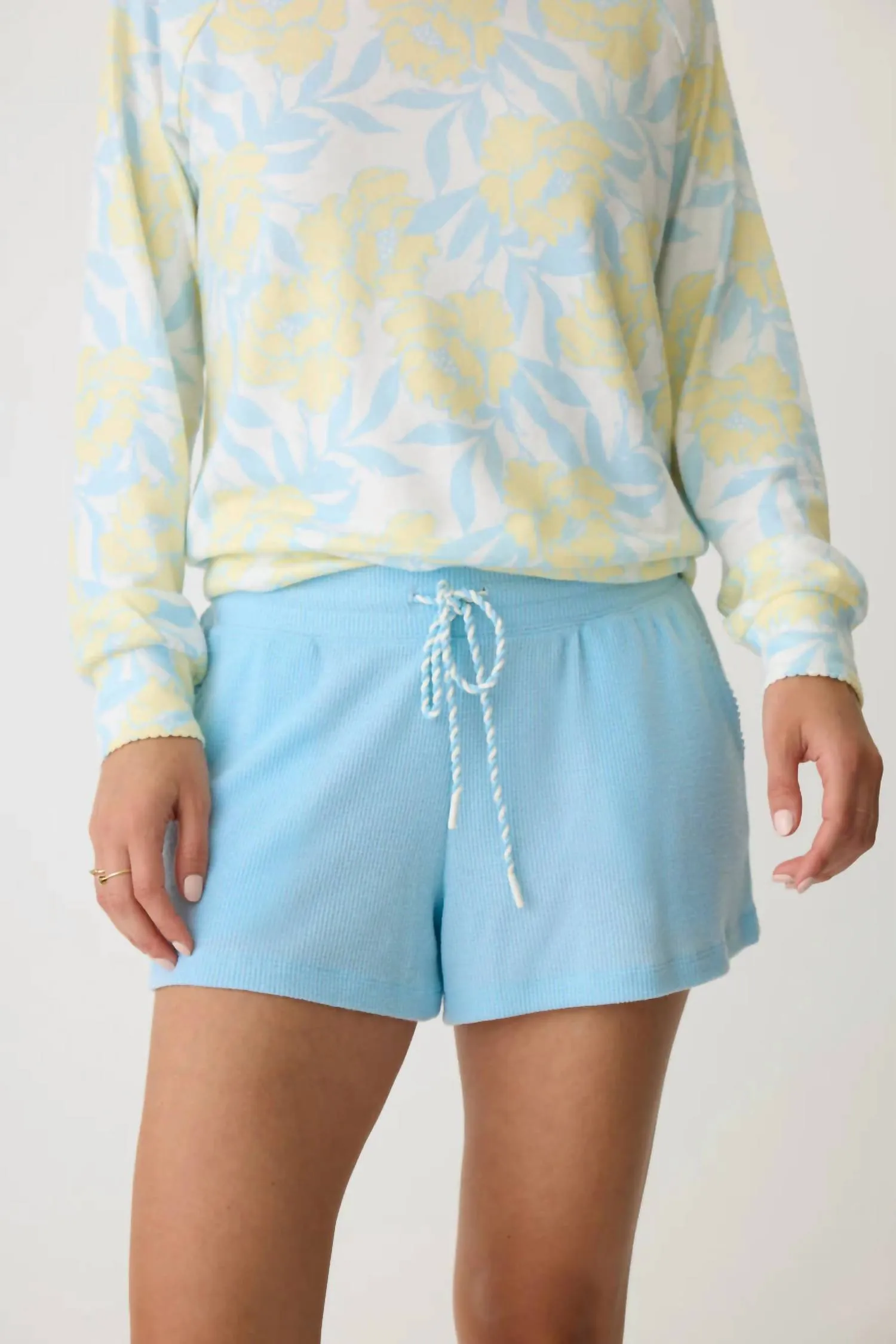 Sunshine Fields Shorts In Light Sky