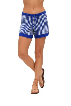 Suzie Crochet Short In Indigo/ivory