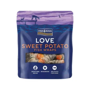 Sweet Potato Fish Wraps Dog Treats