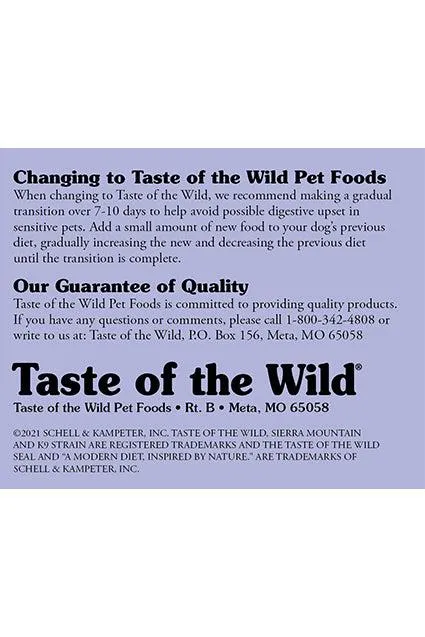 Taste of the Wild Sierra Mountain Dry Dog Food