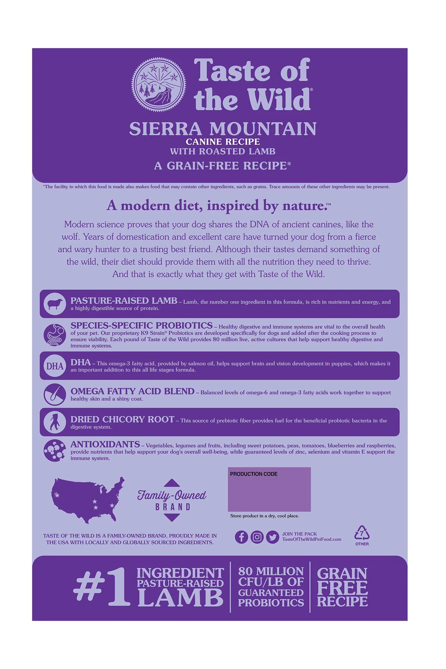 Taste of the Wild Sierra Mountain Dry Dog Food