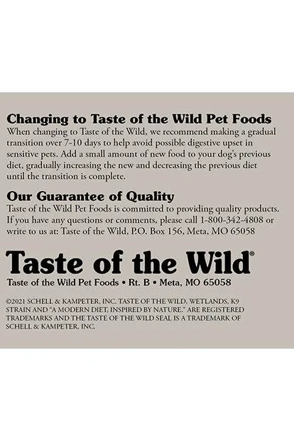 Taste of the Wild Wetlands Dry Dog Food