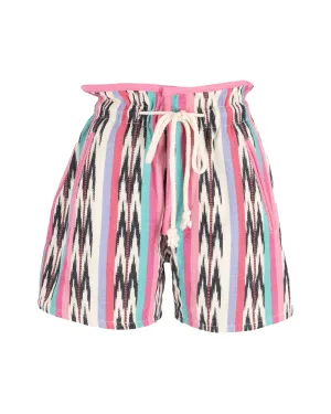 toile Isabel Marant Striped Mini Shorts in Multicolor Cotton