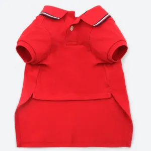 Tommy Hilfiger Heritage Polo Tshirt for Dogs (Primary red)