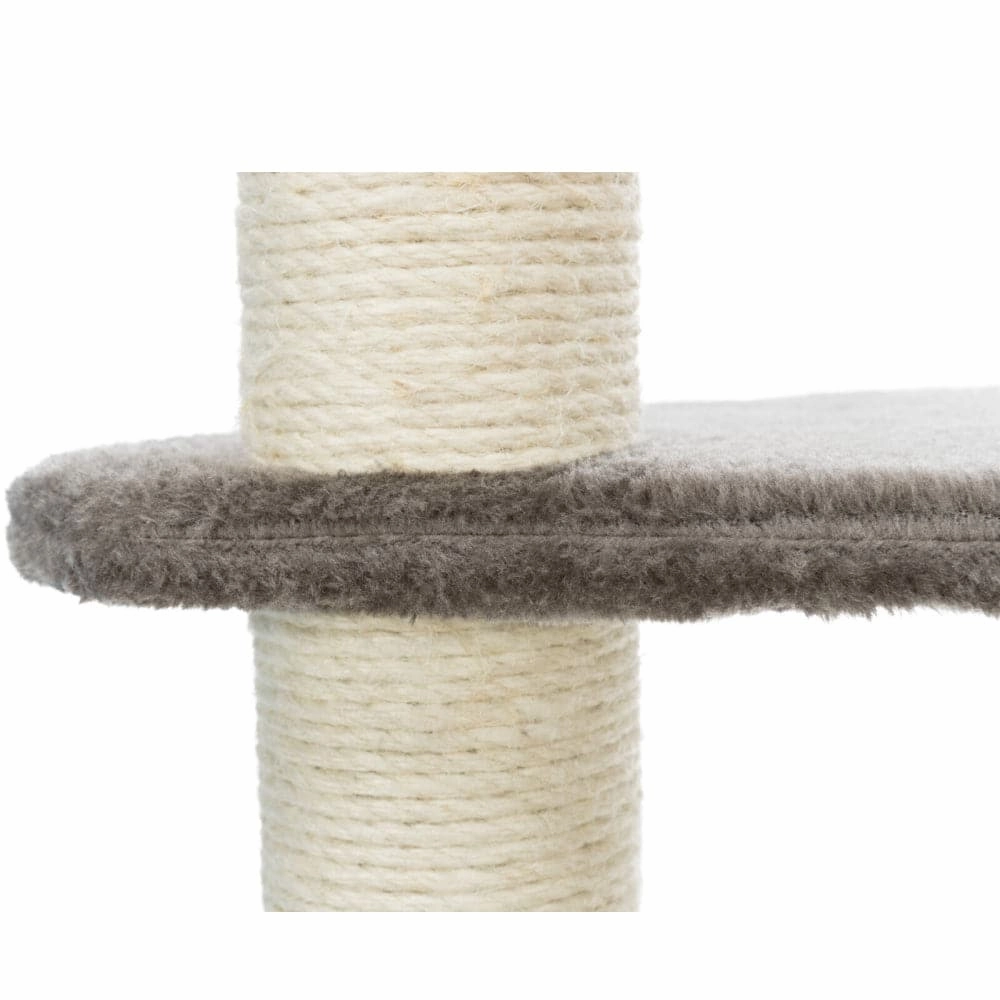 Trixie Altea Scratching Wave on Post with Paw Print for Cats (White/Grey)