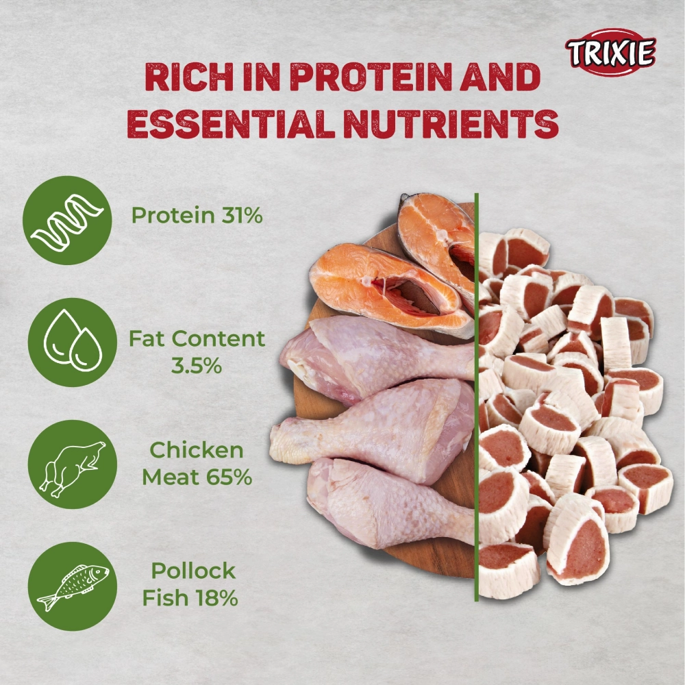 Trixie Premio Fish and Chicken Rolls Cat Treats