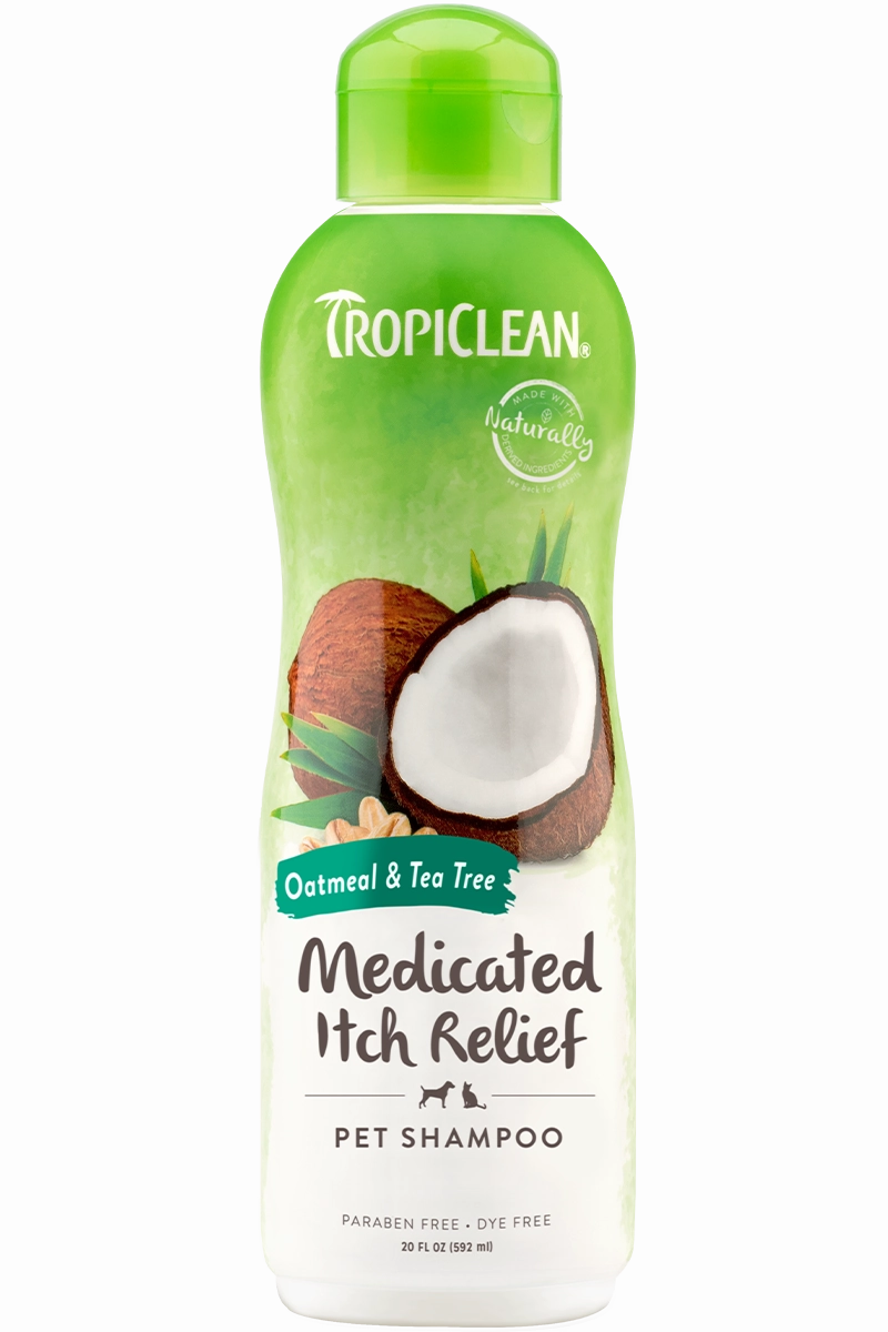 Tropiclean Medicated Oatmeal & Tea Tree Shampoo 20 oz.