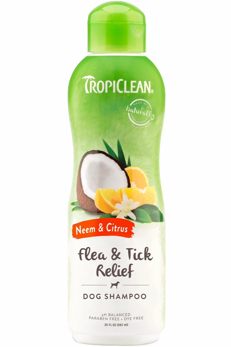 Tropiclean Neem & Citrus Flea & Tick Relief Shampoo 20 oz