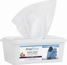 True Blue Super Fresh Body & Paw Wipes 100 ct.