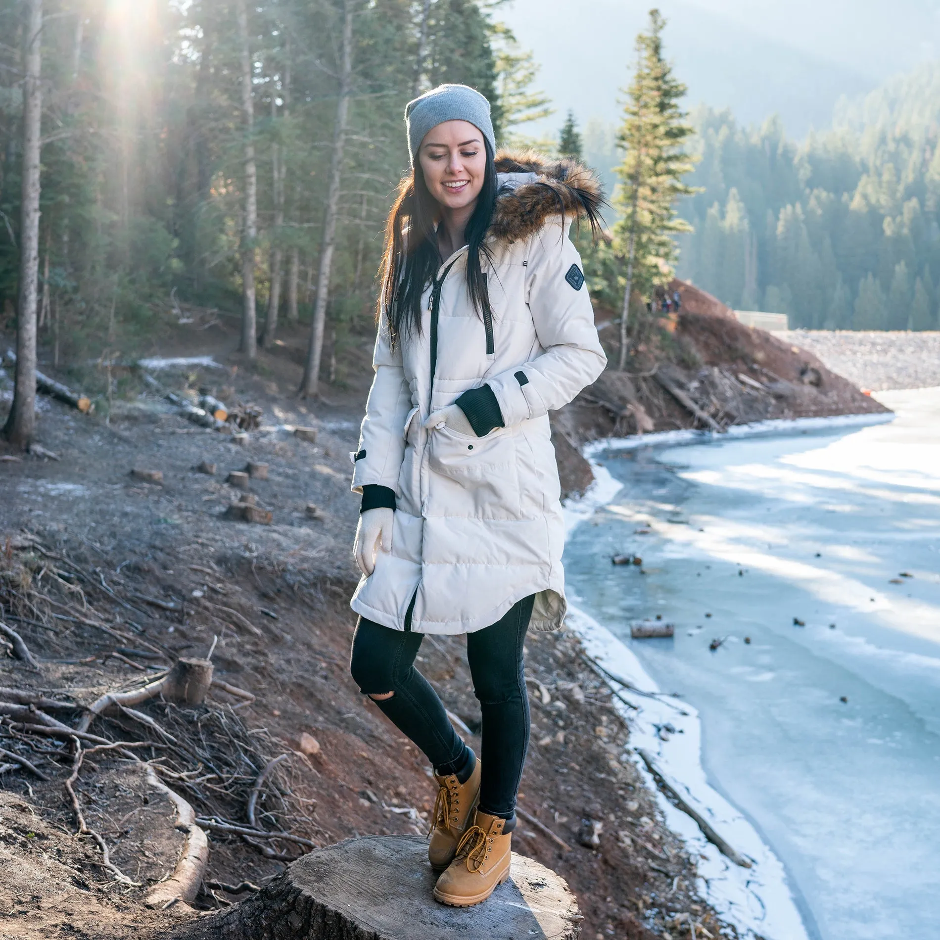 UKON | WOMEN'S VEGAN DOWN (RECYCLED) DRAWSTRING PARKA