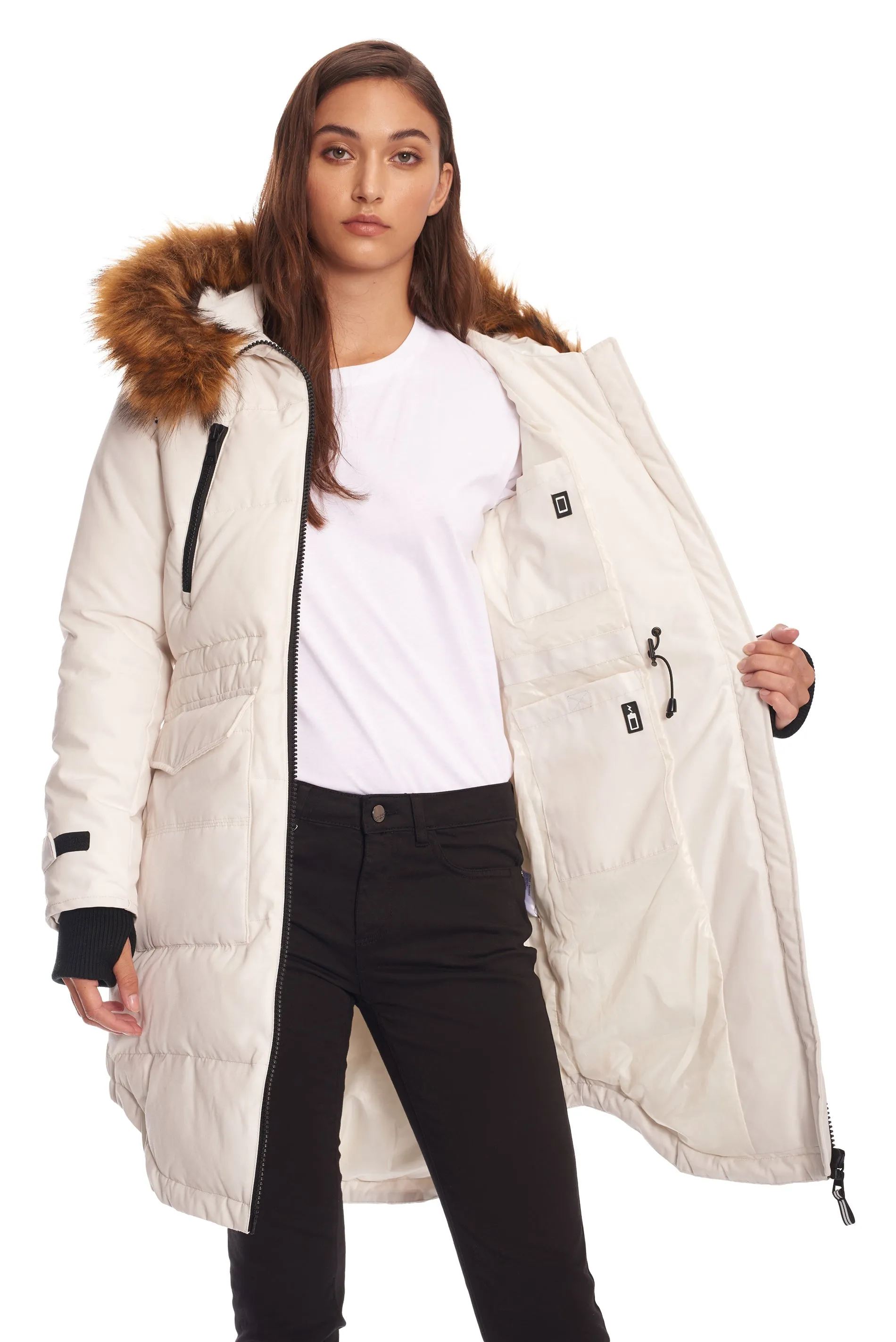 UKON | WOMEN'S VEGAN DOWN (RECYCLED) DRAWSTRING PARKA