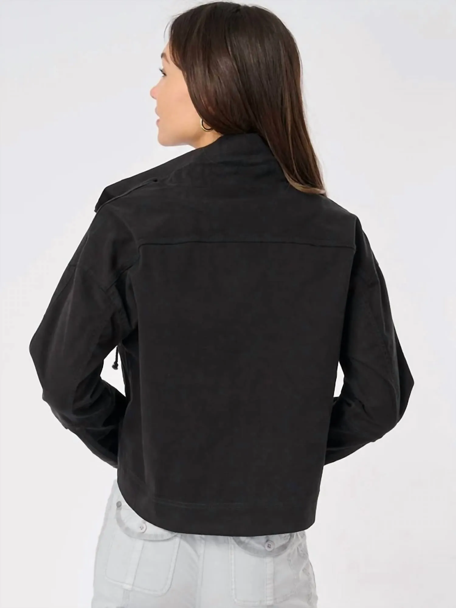 Umi Twill Jacket In White