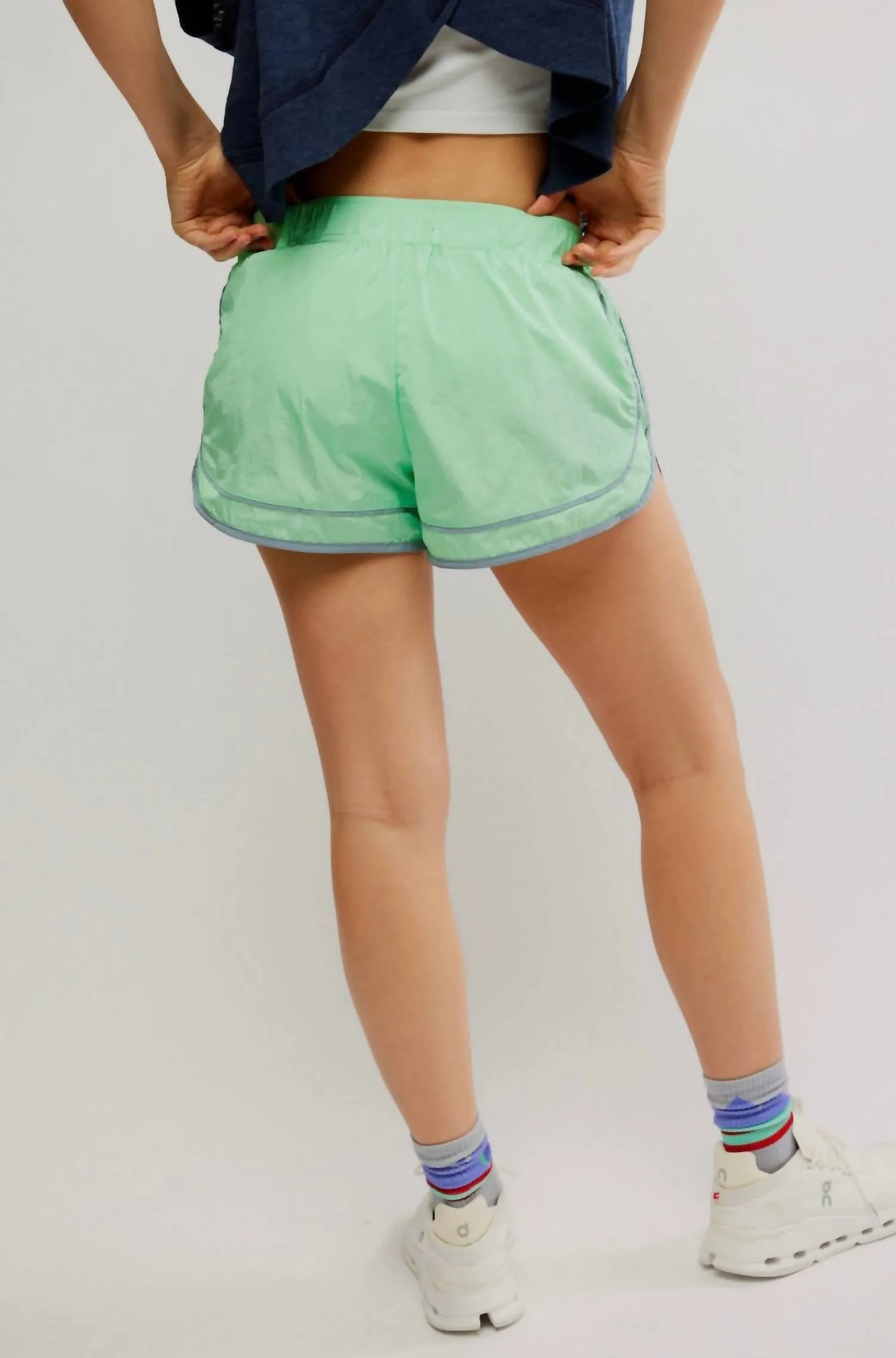 Varsity Blues Short In Bright Jade Combo