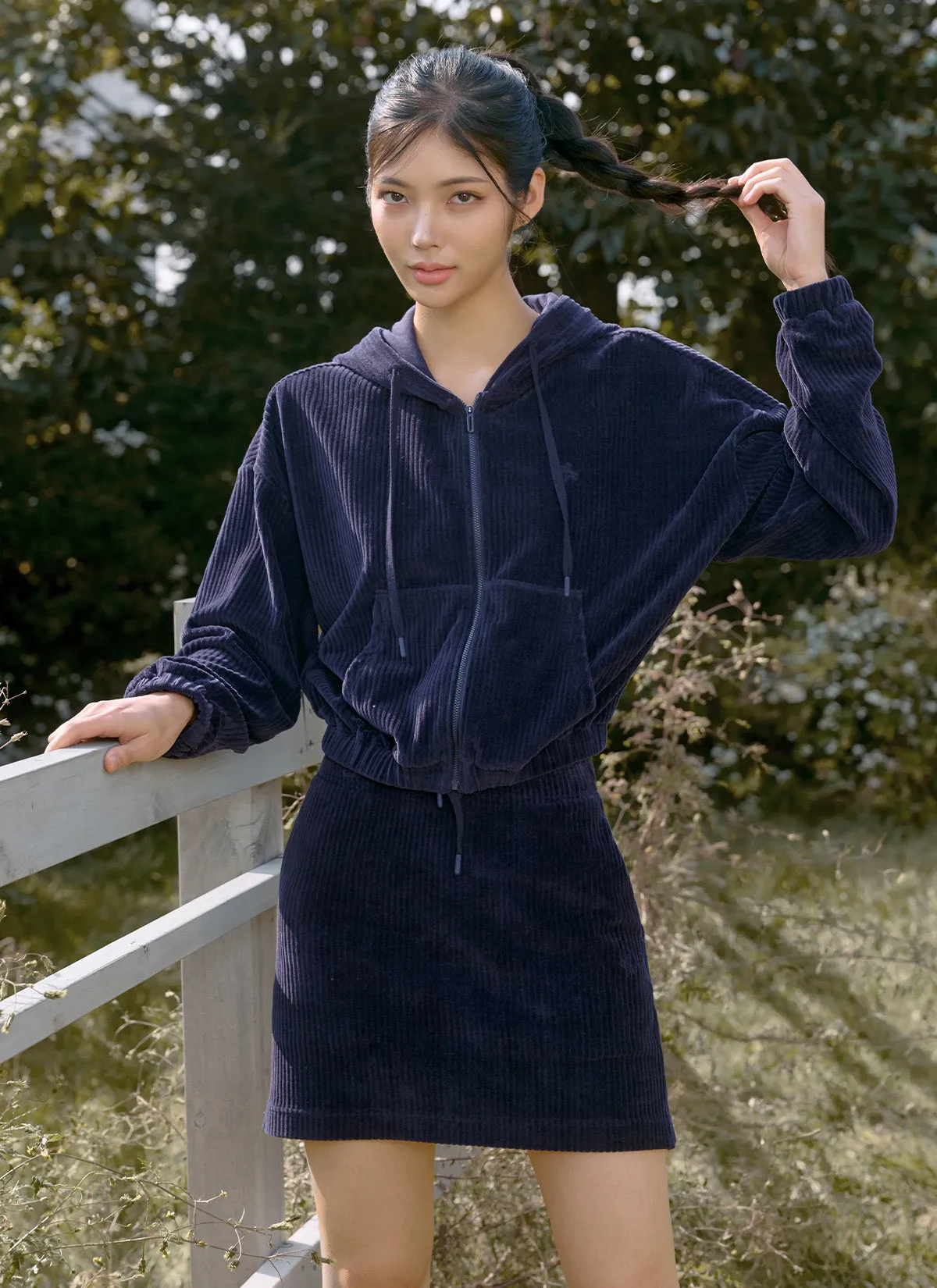 Velor Corduroy Skirt