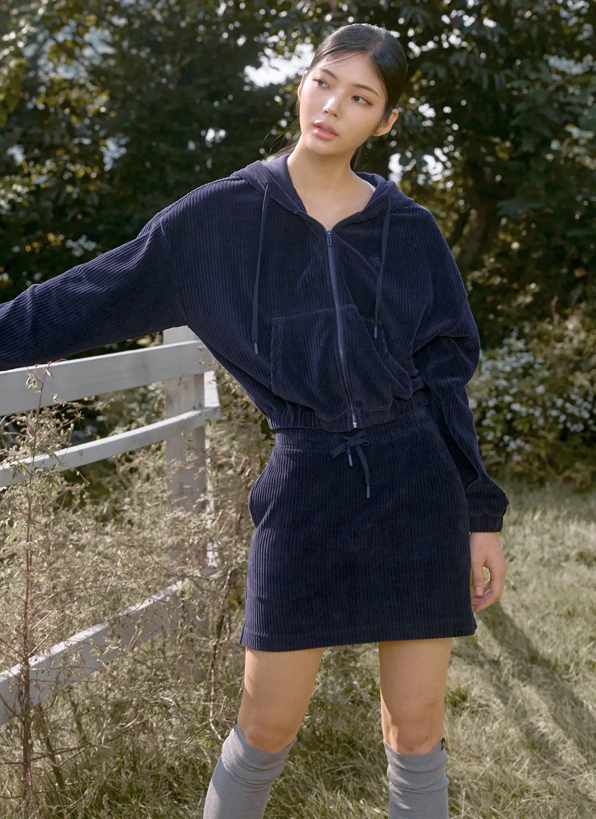 Velor Corduroy Skirt