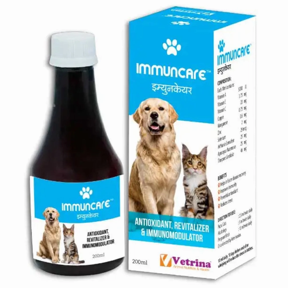 Vetrina Immuncare Syrup for Dogs and Cats (200ml)
