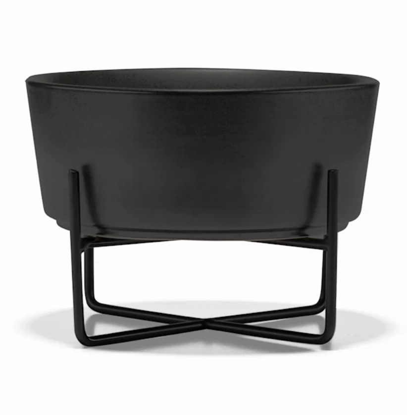 Waggo Simple Solid Dog Bowl   Stand
