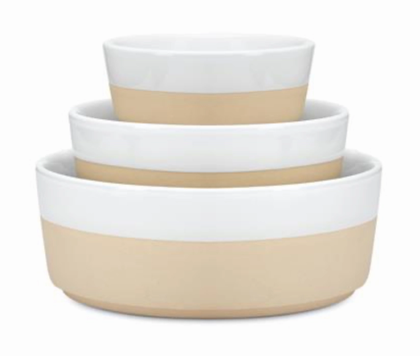 Waggo Textured Dipper Dog Bowl