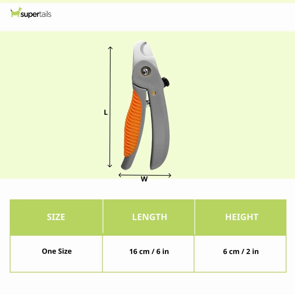Wahl Powergrip Nail Clipper for Dogs and Cats (Grey/Orange,16cm)