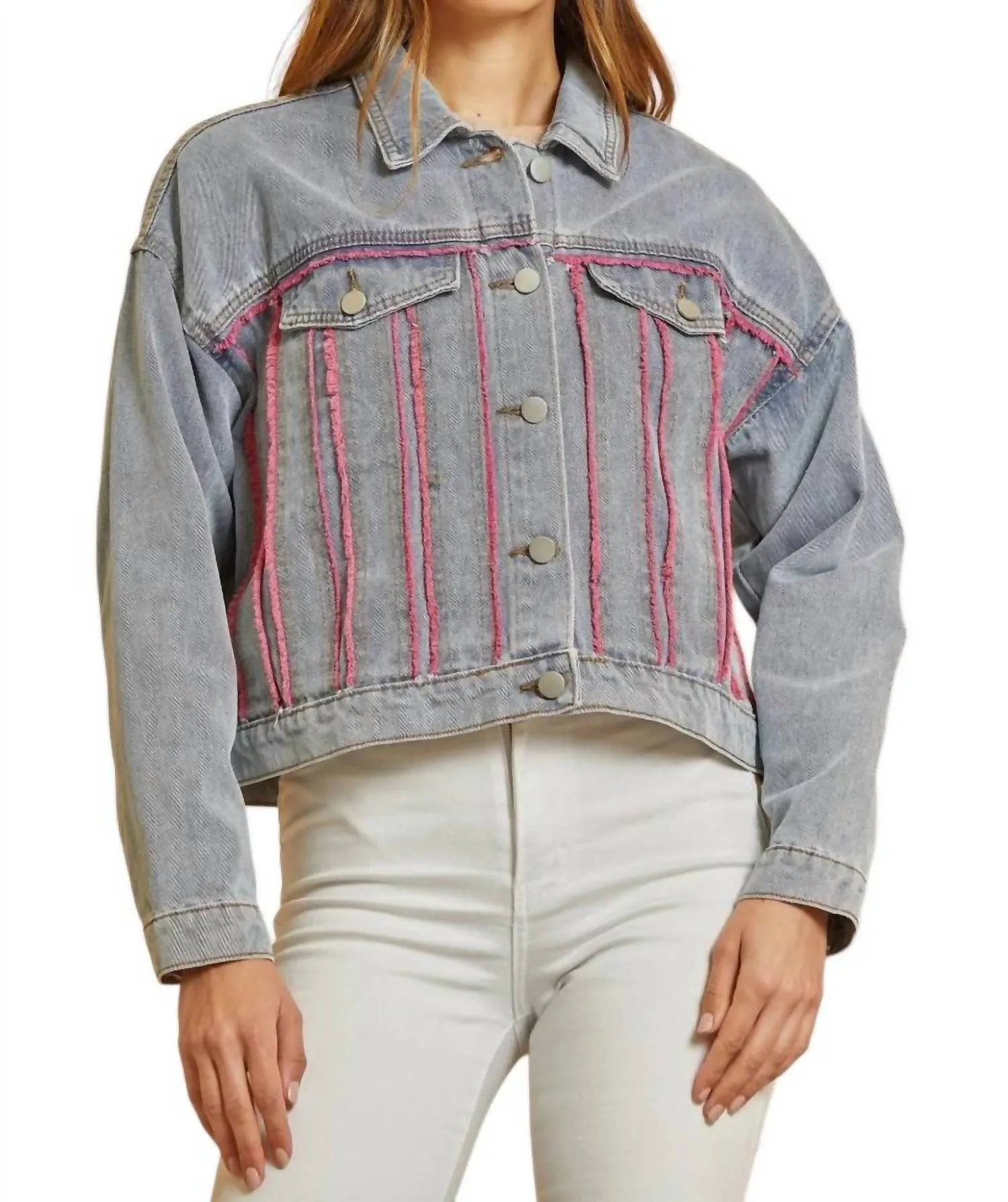 Wait Is Over Denim Jacket In Medium Wash