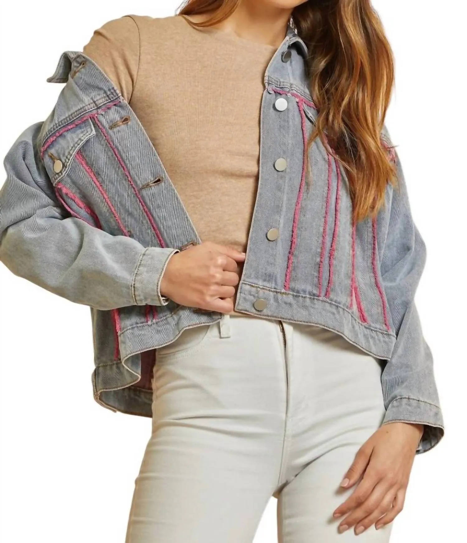 Wait Is Over Denim Jacket In Medium Wash