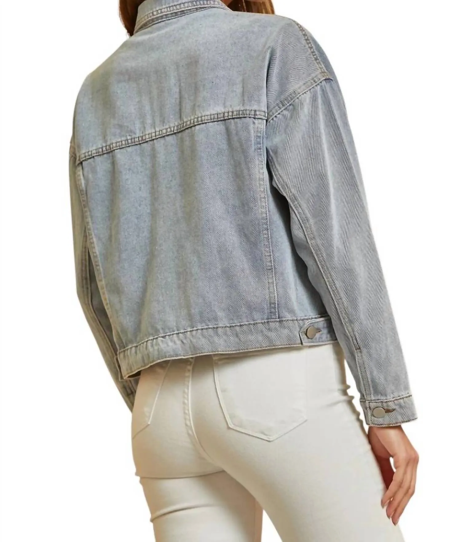 Wait Is Over Denim Jacket In Medium Wash