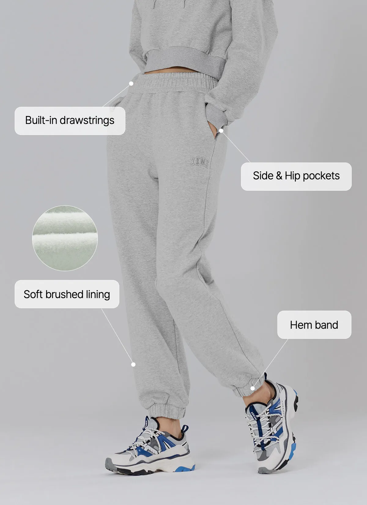 Warm Cotton Basic Jogger Pants