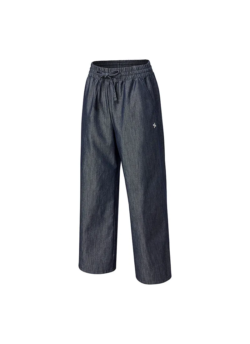 Wear Denim All Banding Wide Pants