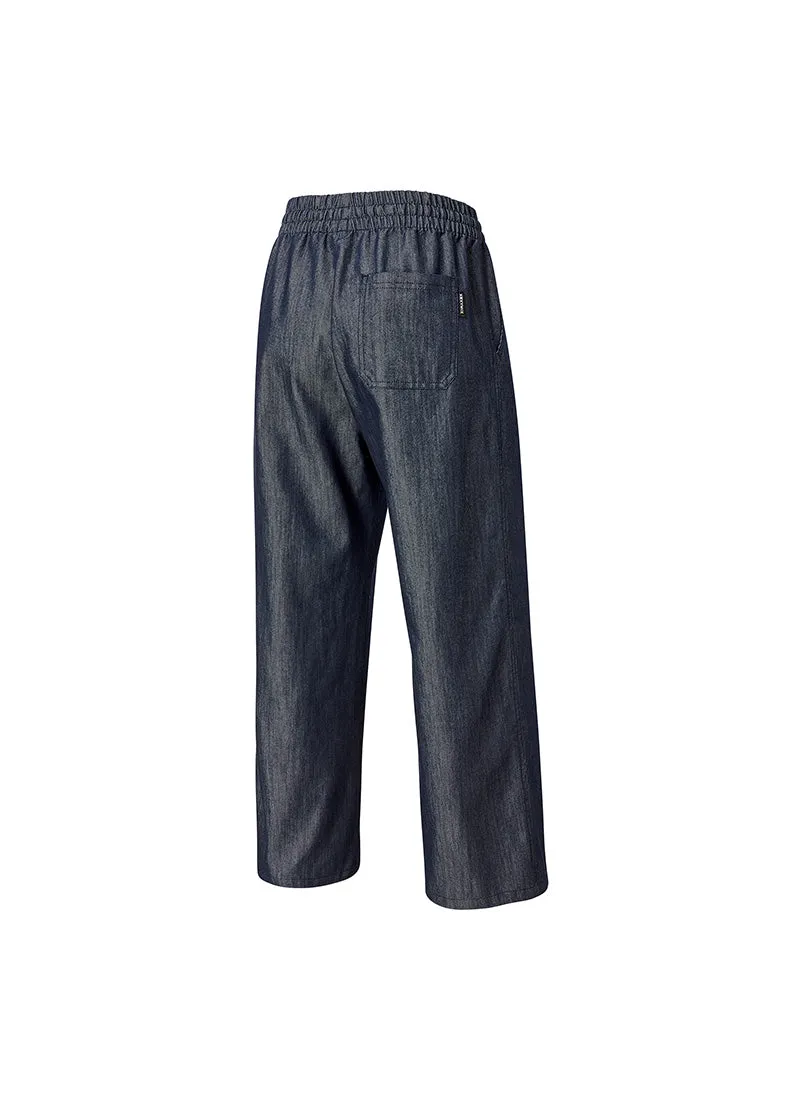 Wear Denim All Banding Wide Pants