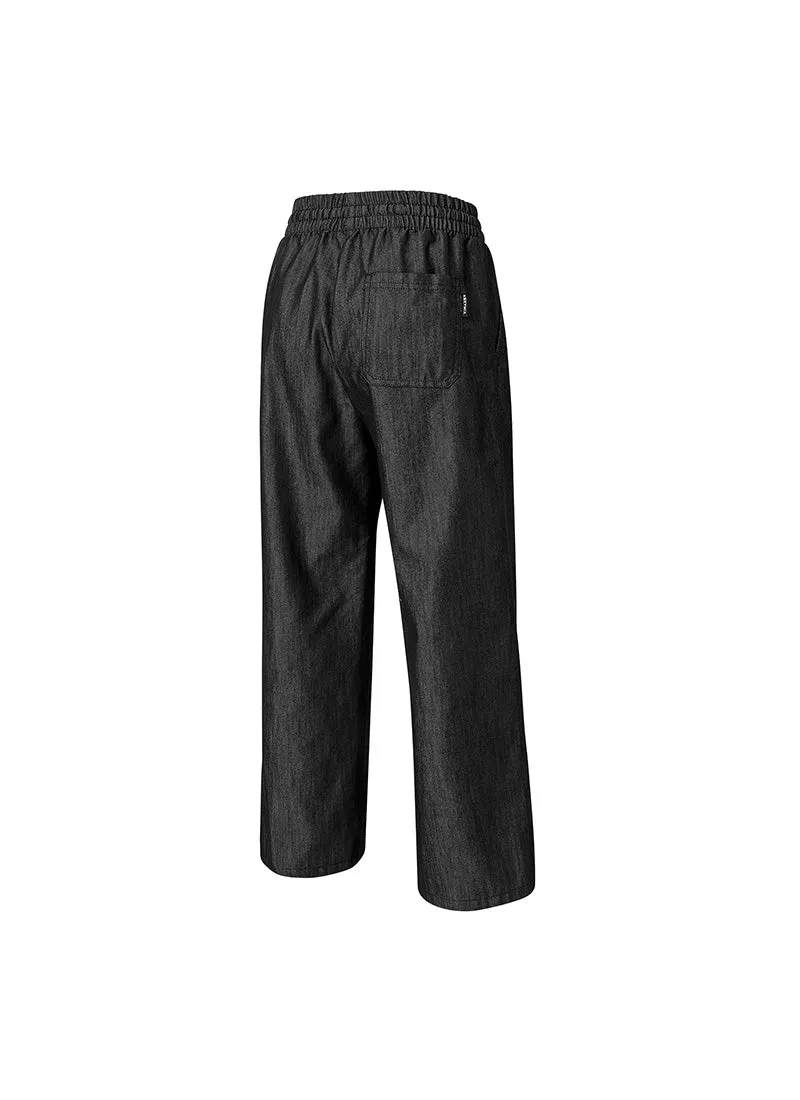 Wear Denim All Banding Wide Pants