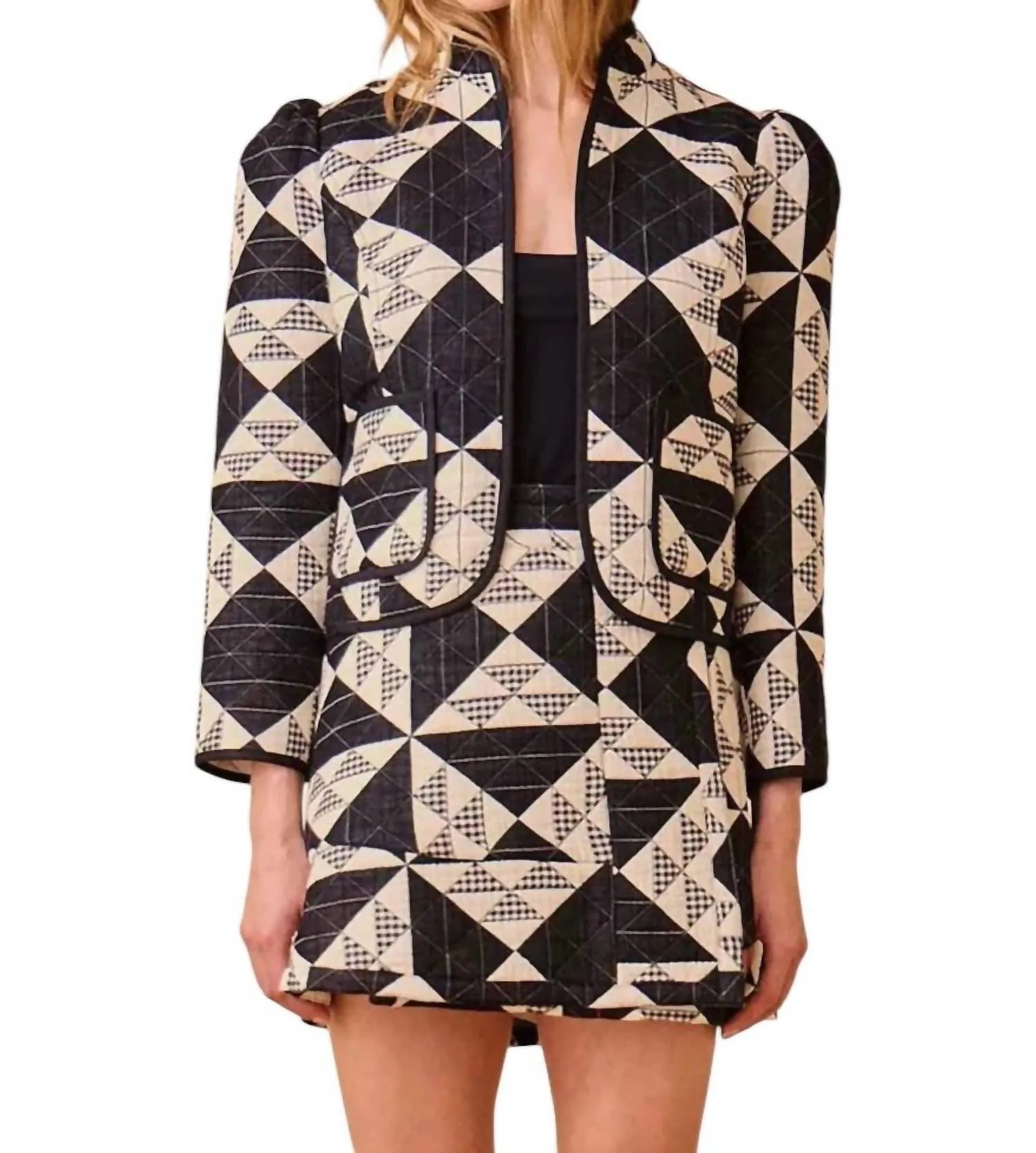 Wessex Jacket In Quilted Gingham