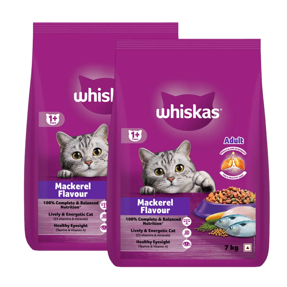 Whiskas Mackerel Flavour Adult Cat Dry Food