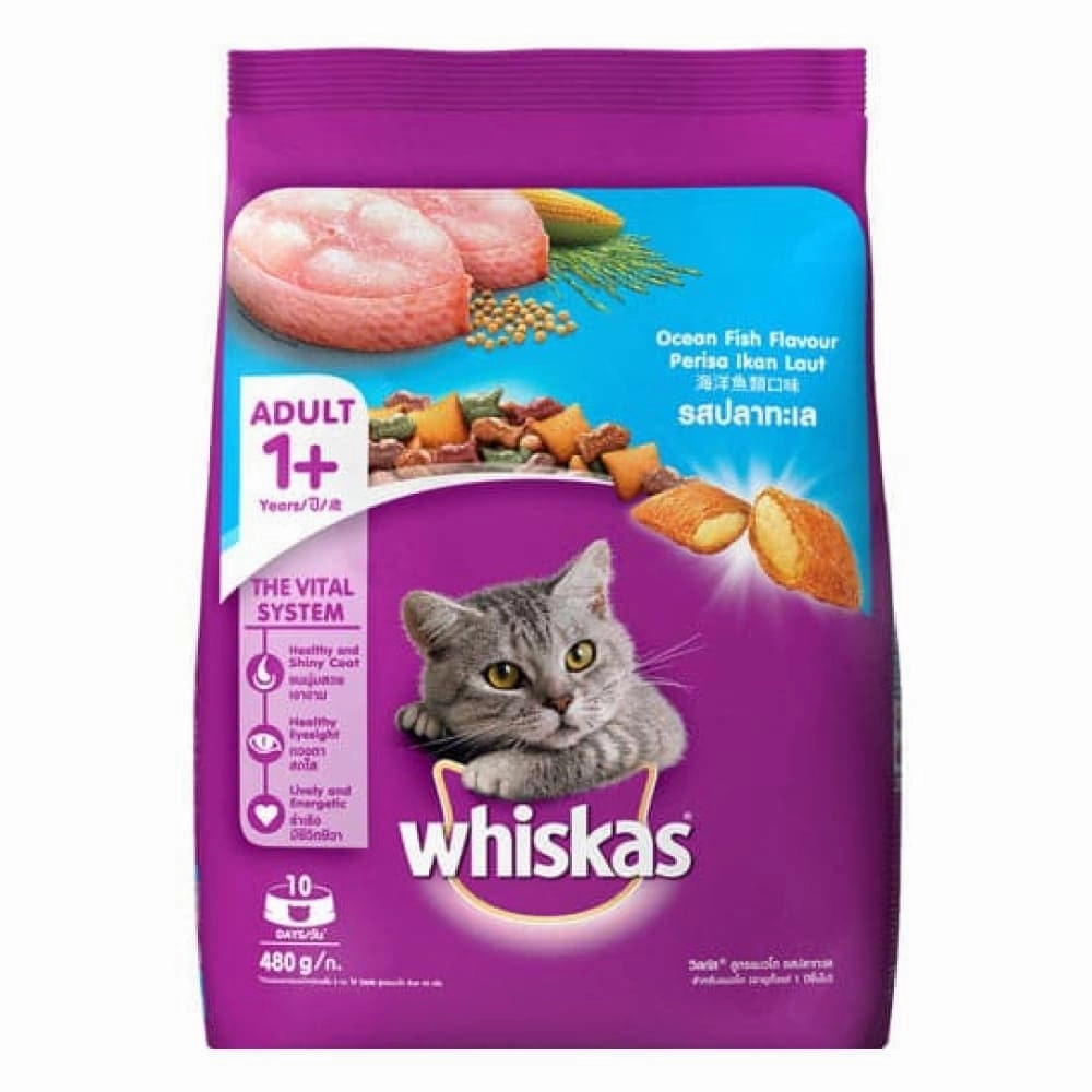 Whiskas Ocean Fish and Tuna in Jelly Meal Adult Cat Wet and Dry Food Combo