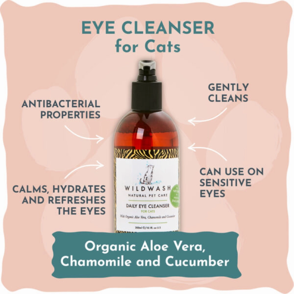WildWash Daily Eye Cleanser for Cats