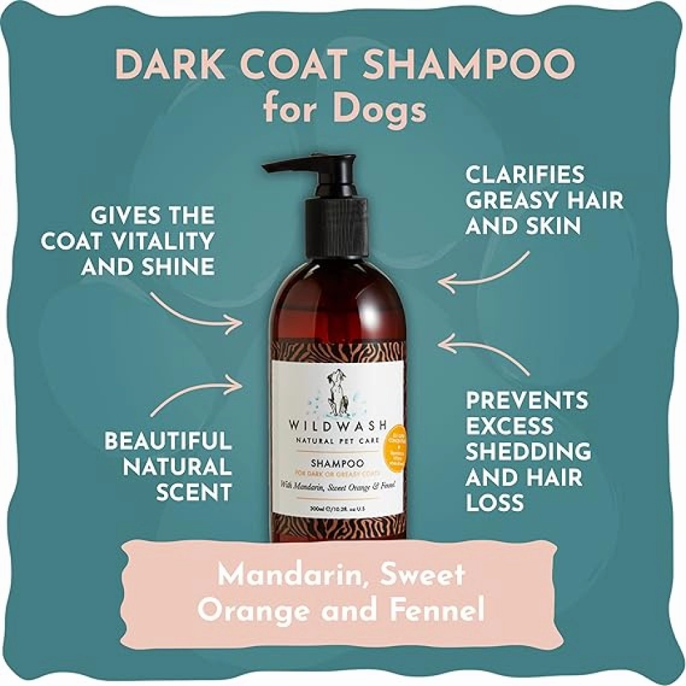 WildWash Shampoo For Dark or Greasy coats for Dogs and Cats