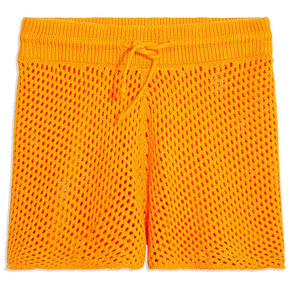 Womens Crochet Solid Casual Shorts
