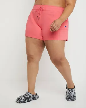 Women's French Terry Shorts In Pinky Peach