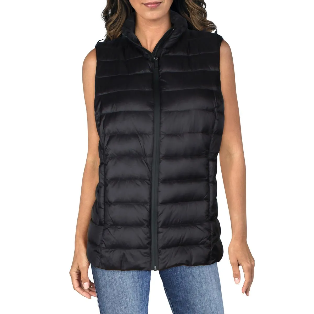 Womens Hooded Polyester Parka Coat
