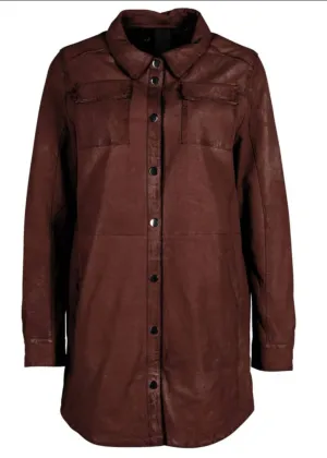 Women's Mahi Leather Jacket In Brown