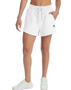 Women's Reverse Weave Shorts In White
