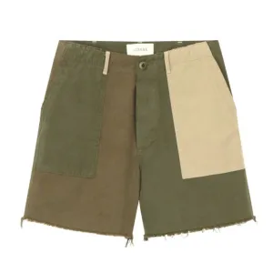 Women's Vintage Army Shorts In Patchwork