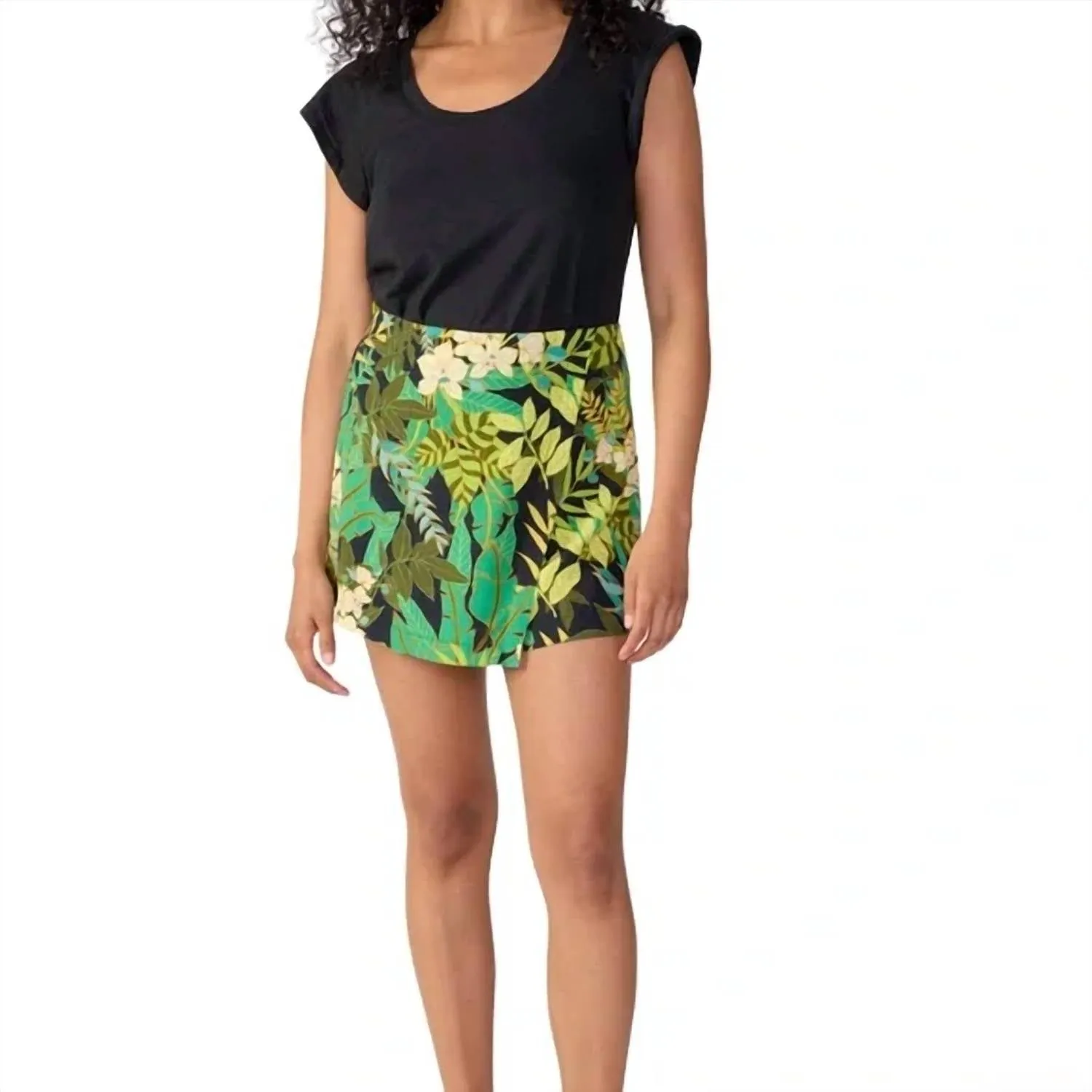 Wrap Skort In Tropical