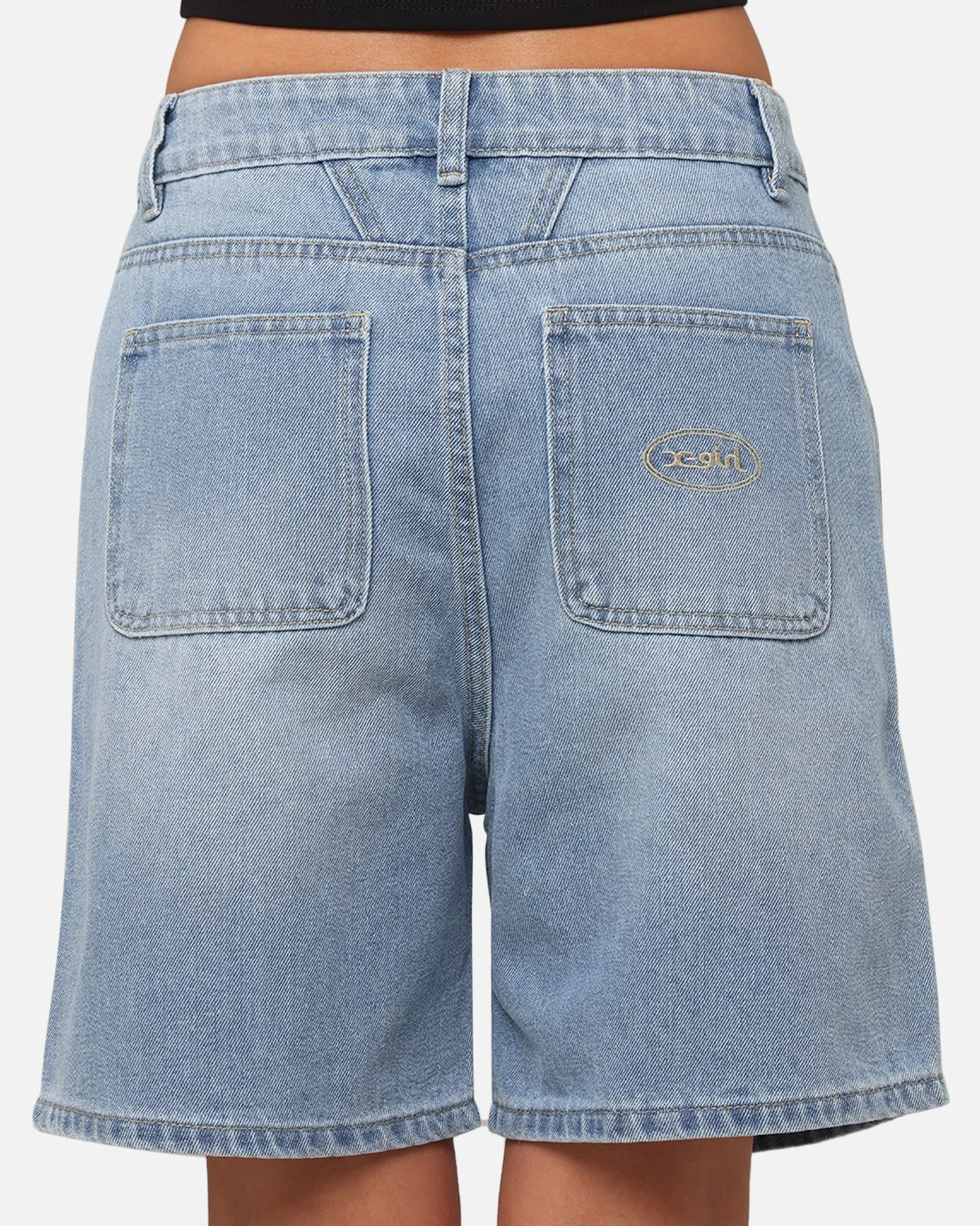 X-Girl Women's Gordon Shorts Washed Blue