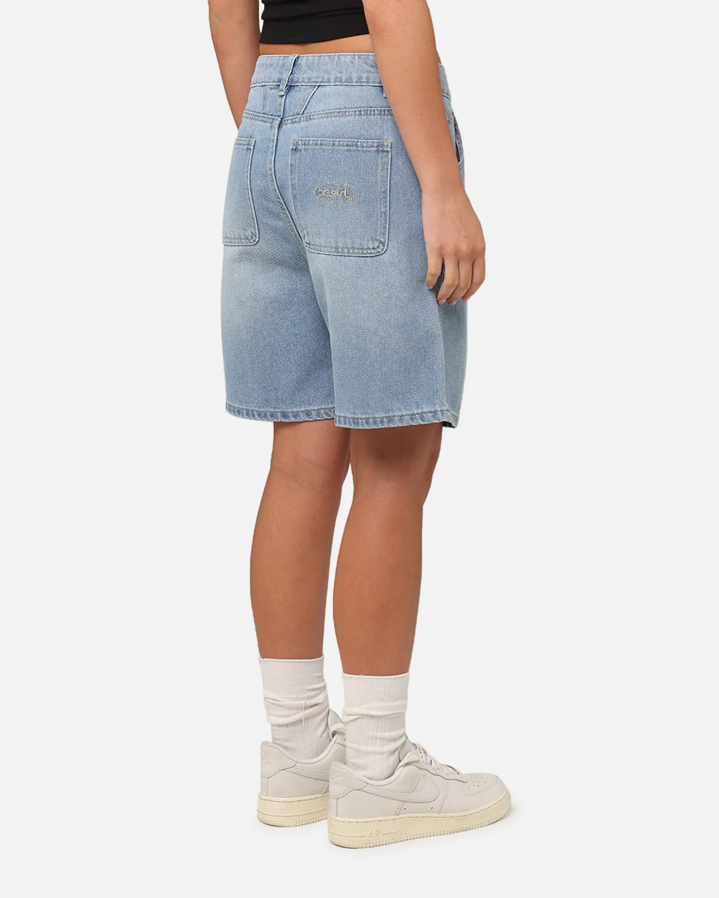 X-Girl Women's Gordon Shorts Washed Blue