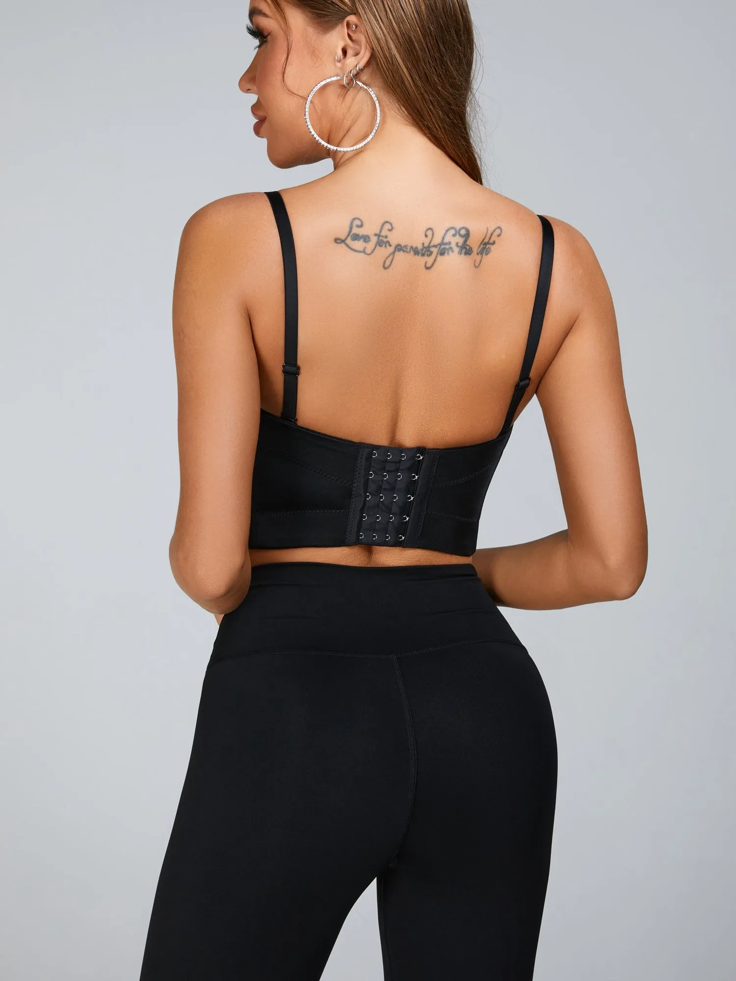 ZASUWA Female Beading Tassel Corset Sports Bras
