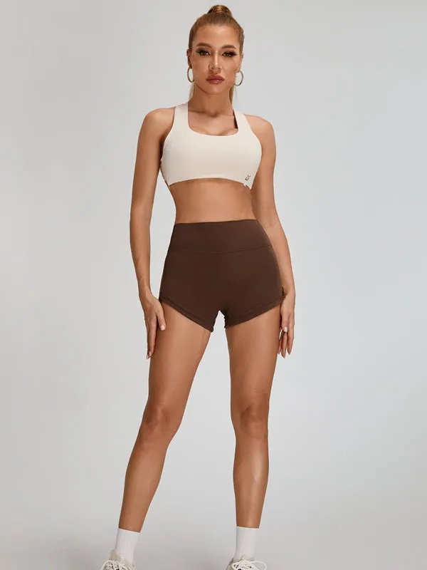 ZASUWA Female Big U Collar Cross Back Sports Bras