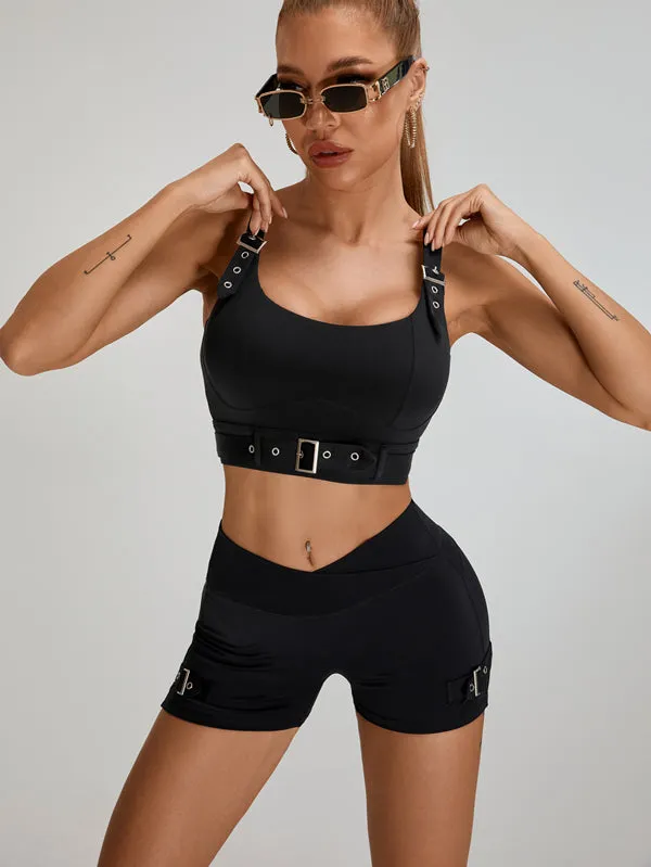 ZASUWA Female Button Backless Sports Bras