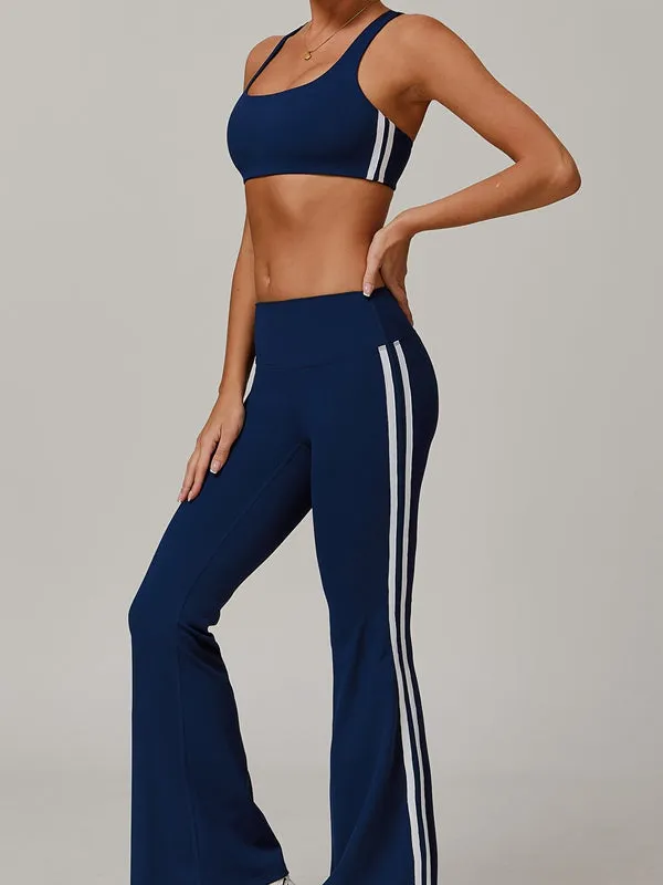 ZASUWA Female Contrast Color Stripes Sports Bras